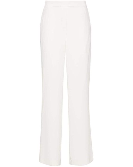 Pantalon en crêpe à coupe évasée P.A.R.O.S.H. en coloris White