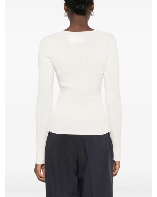 Herskind White Gestrickte Nova Bluse