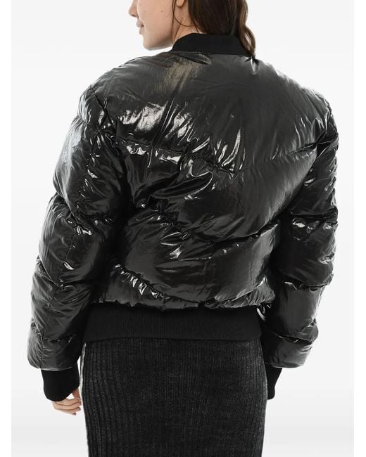 DIESEL Black Quilted-Pattern Jacket