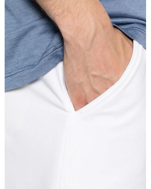Kiton White Jersey Shorts for men
