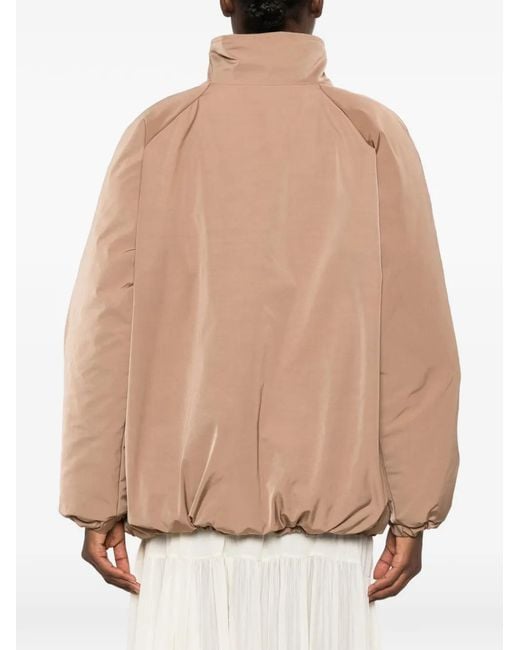 LE SULLY STUDIO Natural Zip-Up Puffer Jacket