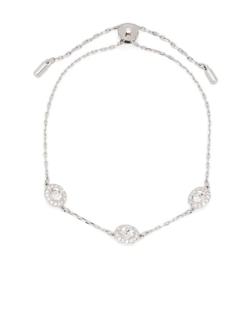 Swarovski White Una Double-Chain Bracelet