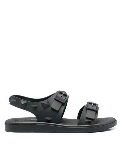 MELISSA + UNDERCOVER スタッズ フラットサンダル Black