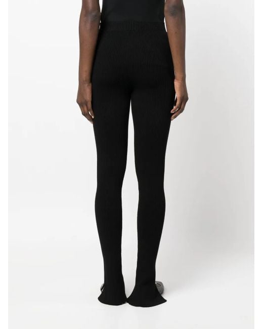 Legging Fendu À Design Nervuré Aeron en coloris Black