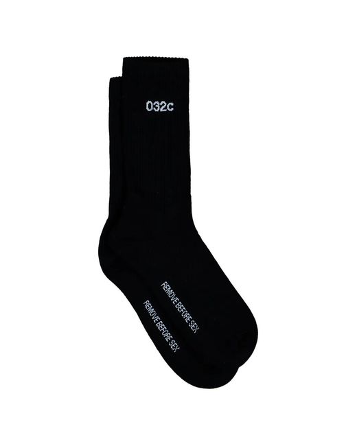 032c Black Lettering Two-Pack Socks Set (Set Of Two) for men