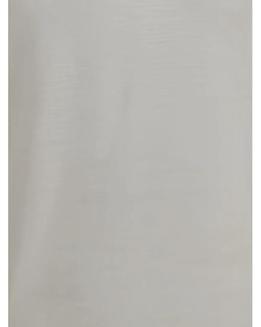 Brooksfield Gray Ribbed-Trim Short-Sleeved T-Shirt for men