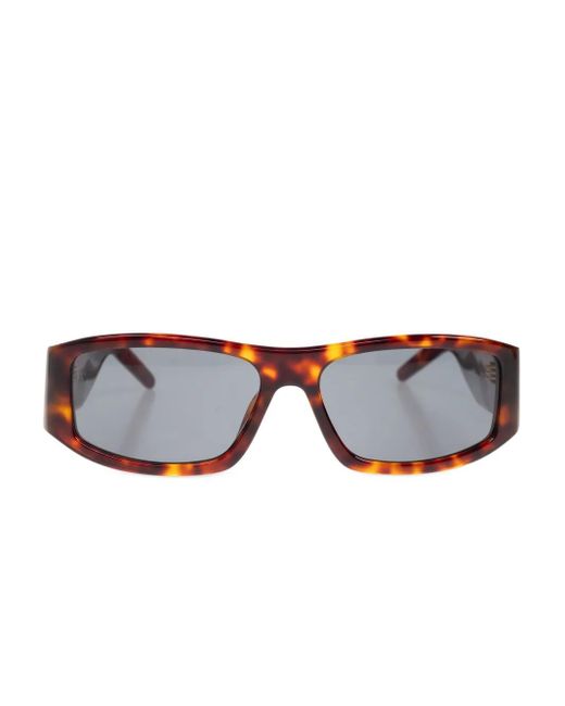 Gafas de sol con montura rectangular de carey Casablanca de color Brown
