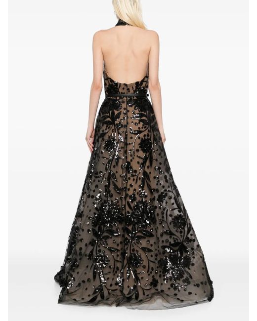 Elie Saab ホルターネック ドレス Black
