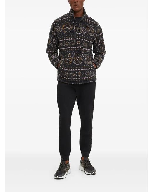 Billabong Sweatshirt aus Fleece mit Paisleymuster in Black für Herren