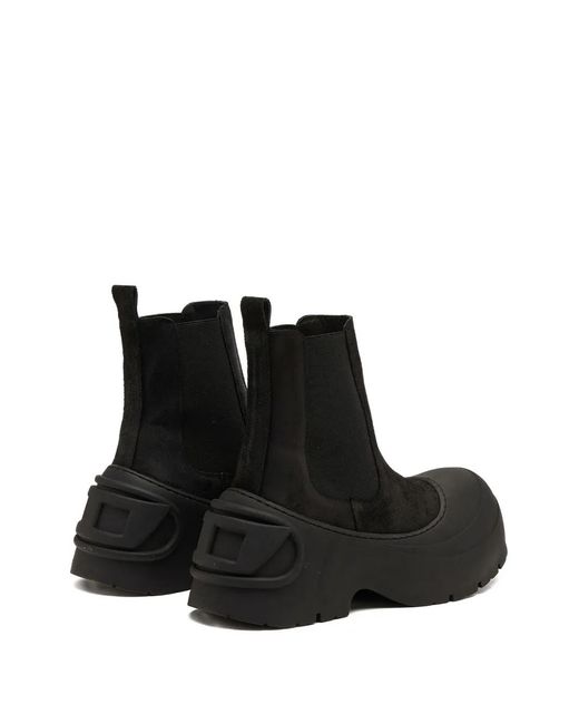 DIESEL Black Donald Beatle Boots for men