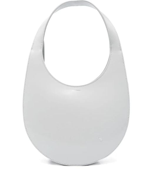 Coperni White Swipe Leather Backpack