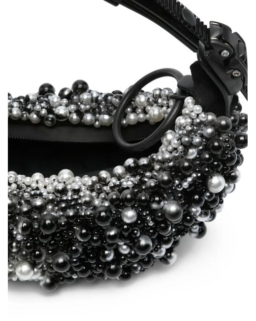 Innerraum Black Faux-Pearls Tote Bag