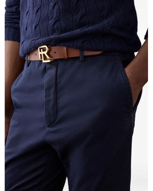 Ralph Lauren Blue Stretch-Design Chino Shorts for men