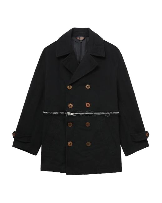COMME DES GARÇON BLACK Black Double-Breasted Zip Jacket for men