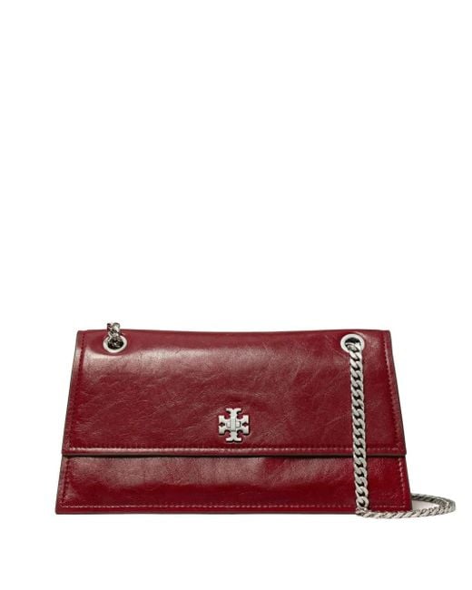 Tory Burch Red Kira Schultertasche mit Logo