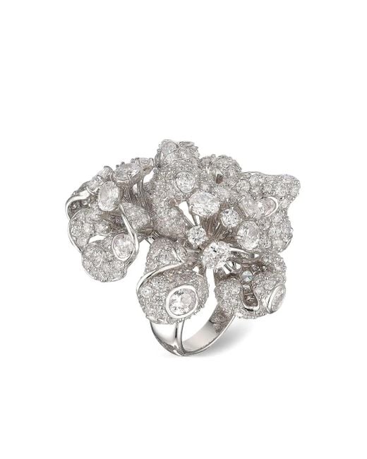 Anabela Chan Ring Met Diamant in het Metallic