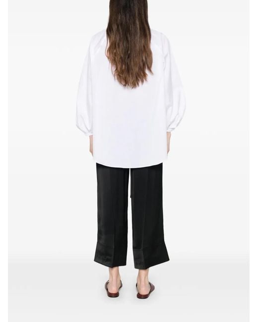 24 BLOOMING White Button Blouse