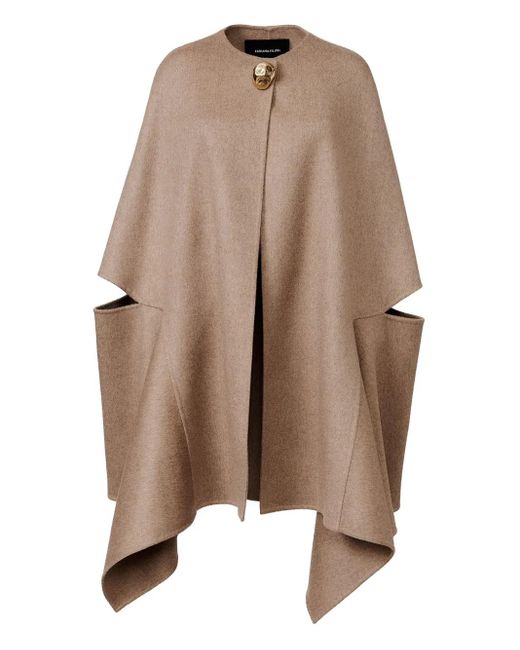 Mantella Con Applicazione di Fabiana Filippi in Brown