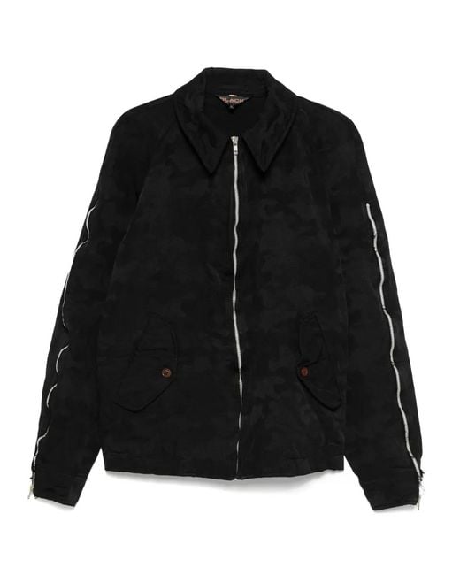 COMME DES GARÇON BLACK Black Patterned-Jacquard Jacket