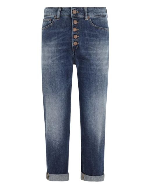 Dondup ロゴパッチ ジーンズ Blue