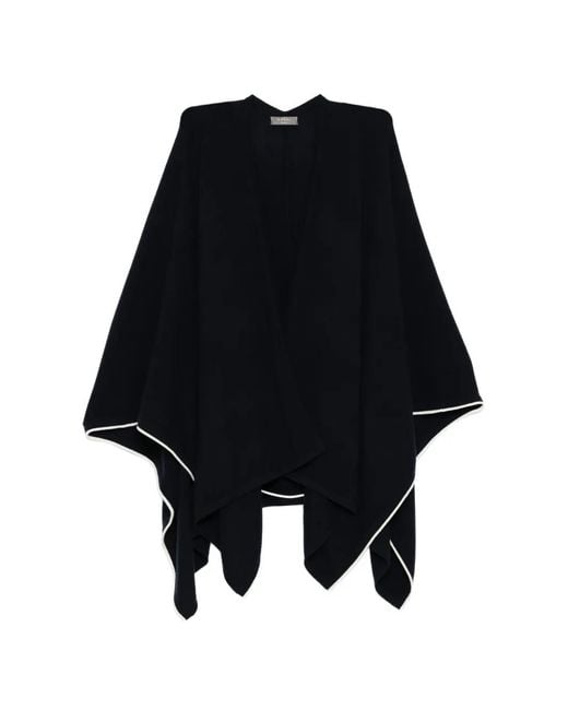 N.Peal Cashmere Black Mara Cape