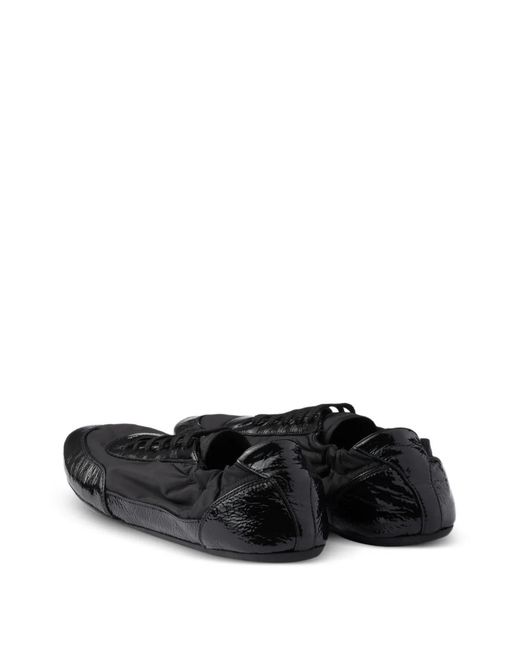 Prada Black Collapse Re-Nylon Sneakers