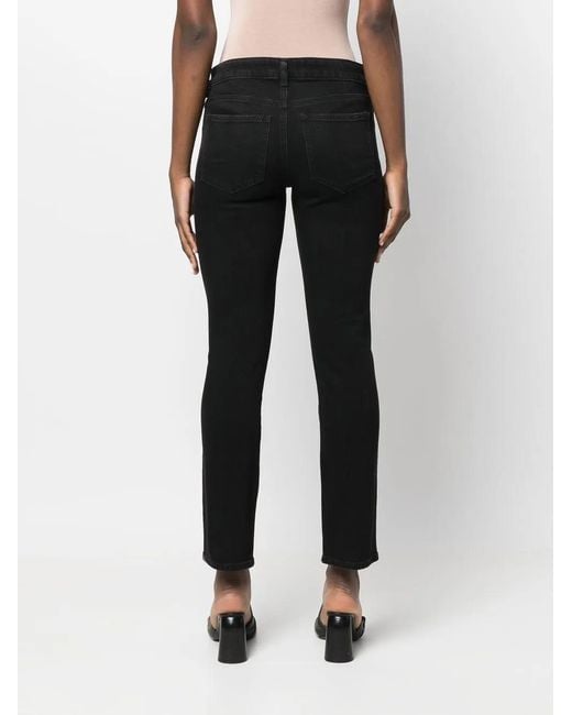 DIESEL Black Low-Rise Flared Crop Jeans