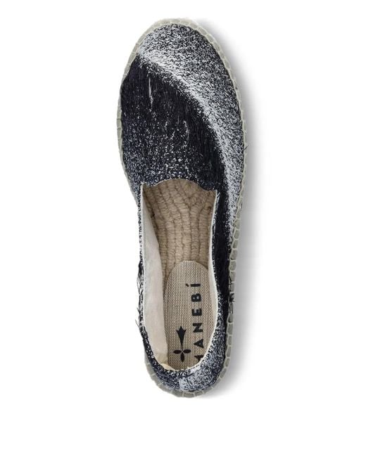 Manebí Blue Platform Flat Espadrilles