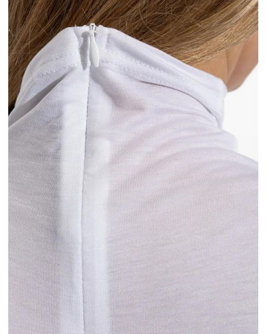 Jacquemus White High-Neck Top