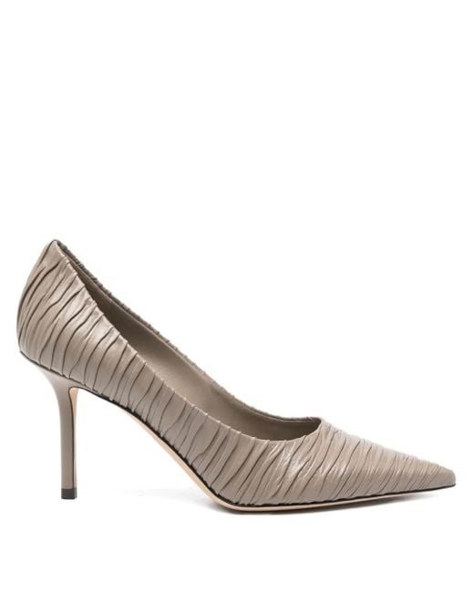 Zapatos Love con tacón de 80 mm Jimmy Choo de color White