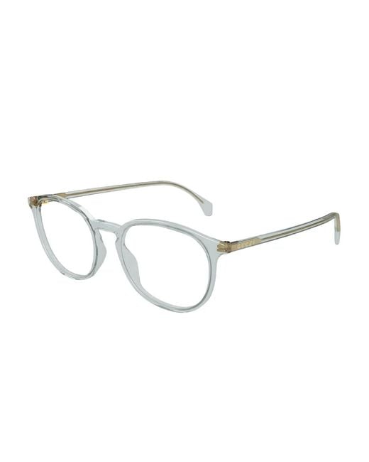 Gucci Blue Round-Frame Glasses for men