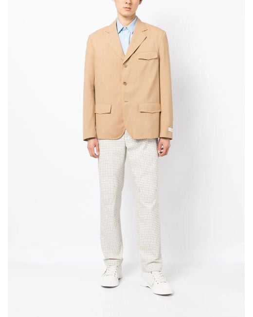 Marni Natural Single-Breasted Blazer for men