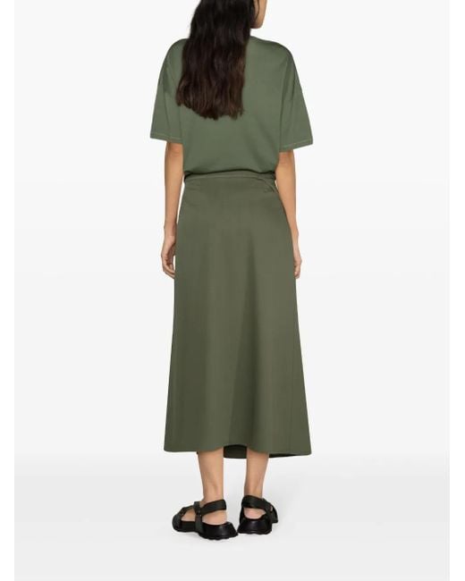 Lemaire Green Tied Wrap Midi Skirt