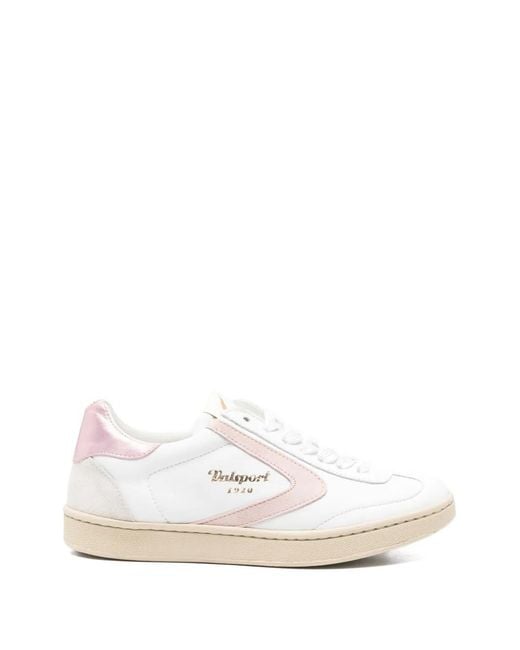 Valsport White Logo-Print Sneakers