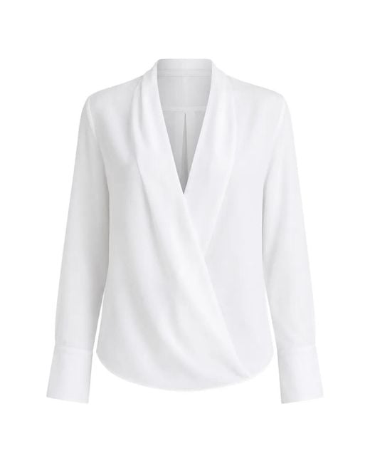 Sa Su Phi White Criss-Cross Wrap Shirt