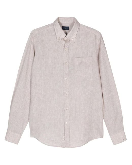 メンズ Paul & Shark リネンシャツ White