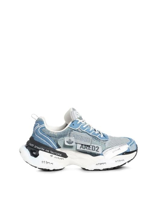 DSquared² Blue Faster Sneakers for men