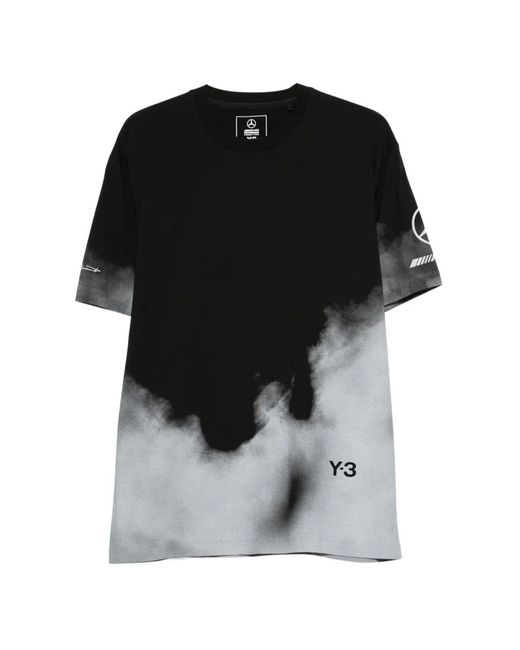 Y-3 Black X Mercedes-Amg Petronas F1 Logo-Detail T-Shirt for men