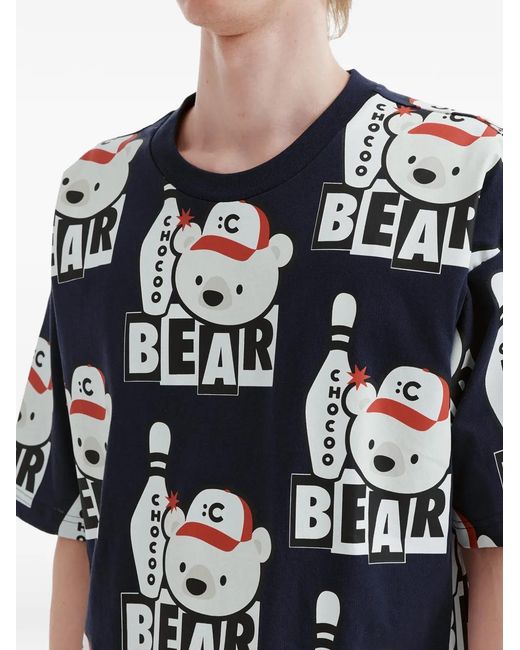 Chocoolate Blue T-Shirt À Imprimé Ours for men