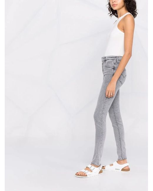 Levi's Gray 721 High-Waisted Skinny Jeans