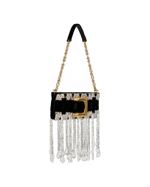 Balmain White Anthem Clutch