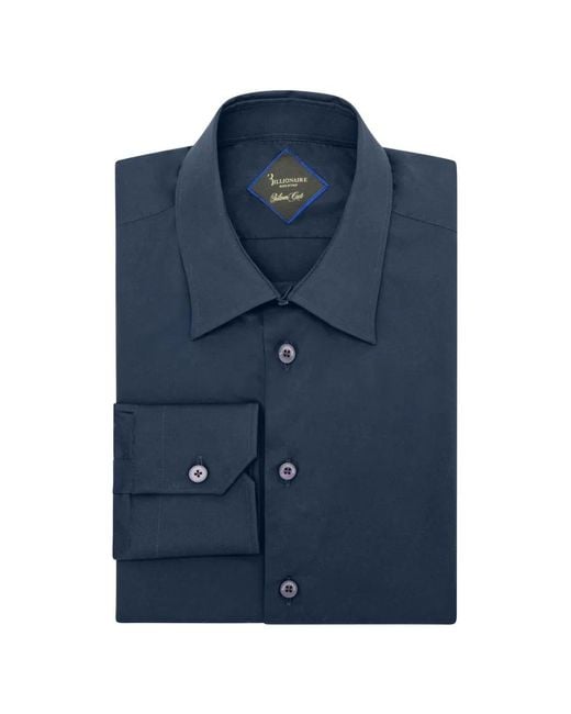 Billionaire Blue Chemise À Coupe Cintrée for men