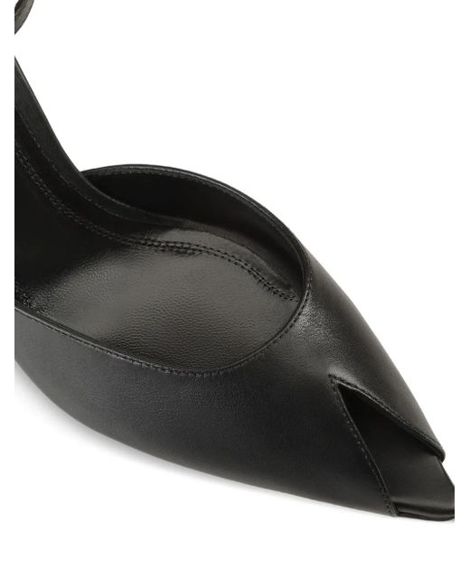 Sergio Rossi Black 85Mm Open-Toe Sandals