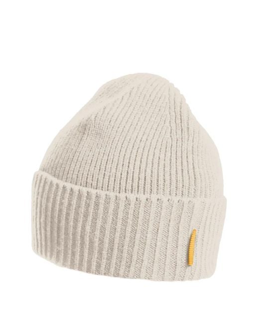 Parajumpers Natural Ribbed Logo Beanie