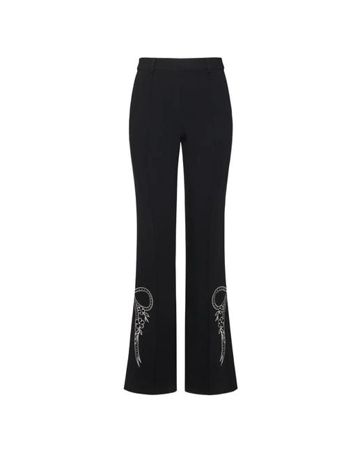 Cinq À Sept Black Cascading Ribbon Trousers