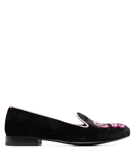 Scarosso Black Brian Atwood Lady Nolita Slippers