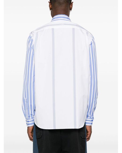 J.W. Anderson Blue And White Cotton Shirt for men