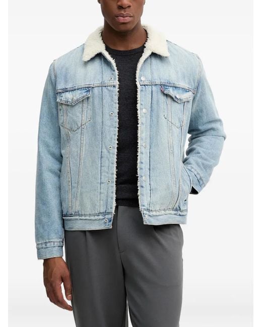 Levi's Type III Sherpa Trucker-Jacke in Blue für Herren