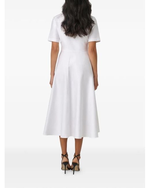 Toccin White Megan Tie-Front Short-Sleeve Shirt Dress