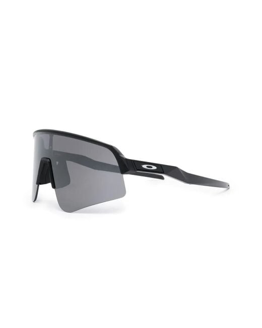 Oakley Gray Oversize Visor-Sunglasses